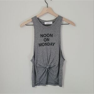 Soul Cycle "Noon On Monday" Grey Muscle Tank Size Small